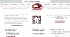 Desktop Screenshot of akakarate.com